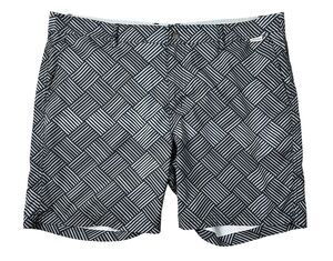 Ibiza Ocean Club Men's Geometric Print Swim Trunks Hybrid Board Shorts Size 36